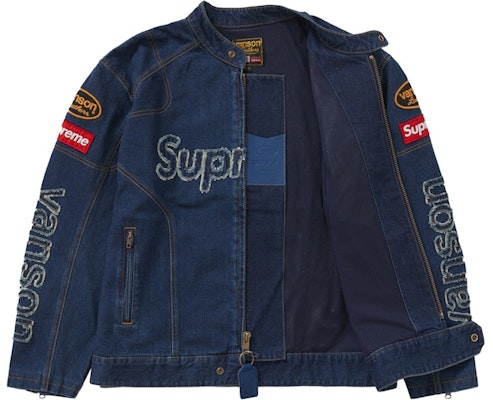 Supreme Vanson Leathers Cordura 丹寧夾克 藍色 Order Supreme Vanson Leathers Cordura 丹寧夾克 藍色
