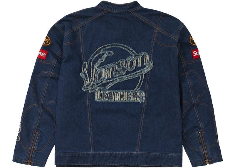 ジャケット・アウター Supreme x Vanson Leathers Cordura\"Denim\" Supreme Vanson Leathers Cordura Denim Jacket Blue Men's