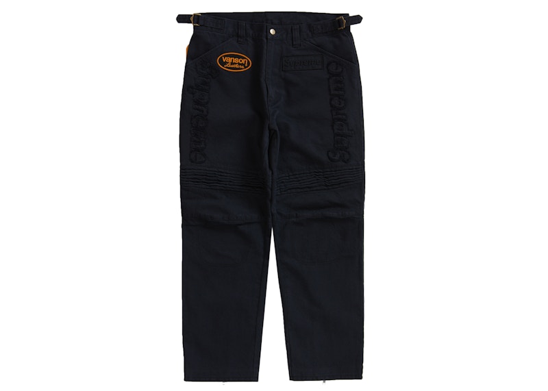 Supreme Vanson Leathers Cordura Denim Racing Pant Black
