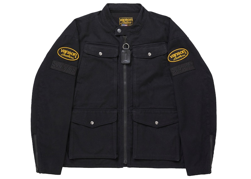 Supreme Vanson Leathers Cordura Jacket (SS26) Black