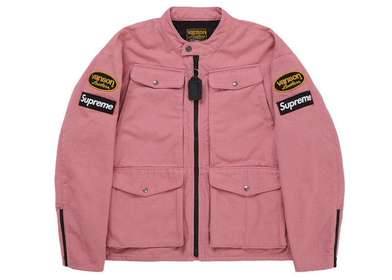 Supreme Vanson Leathers Cordura Jacket (SS26) Pink