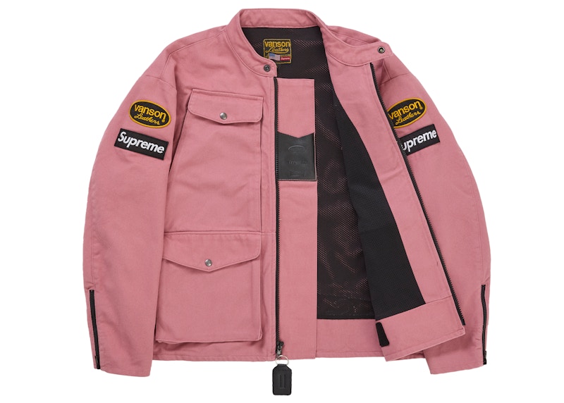 Order Supreme Vanson Leathers Cordura 夹克 (SS26) 粉色
