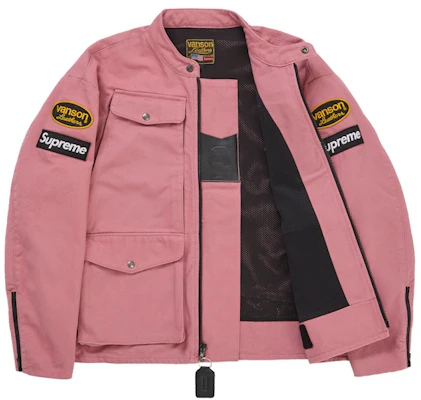 Supreme Vanson Leathers Cordura 夹克 (SS26) 粉色 Order Supreme Vanson Leathers Cordura 夹克 (SS26) 粉色