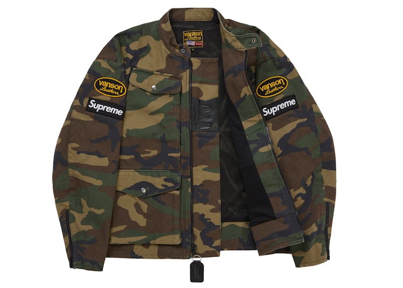 Order Supreme Vanson Leathers Cordura 外套 (SS26) 丛林迷彩