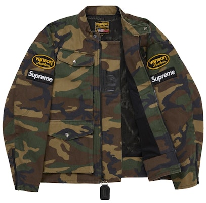 Supreme Vanson Leathers Cordura 外套 (SS26) 丛林迷彩 Order Supreme Vanson Leathers Cordura 外套 (SS26) 丛林迷彩