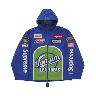 Supreme Vanson Leathers GORE-TEX Shell Jacket Royal