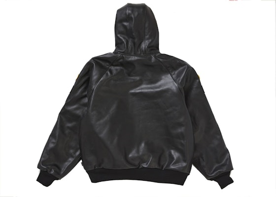 Supreme Vanson Leathers 黑色連帽工作夾克 Lookbook Supreme Vanson Leathers 黑色連帽工作夾克