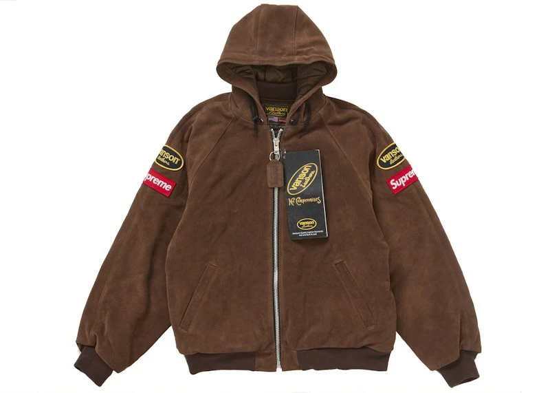 supreme-vanson-leathers-hooded-work-jacket-suede