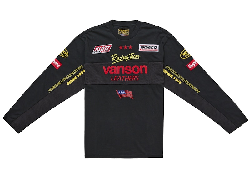 Supreme Vanson Leathers L/S Top Black
