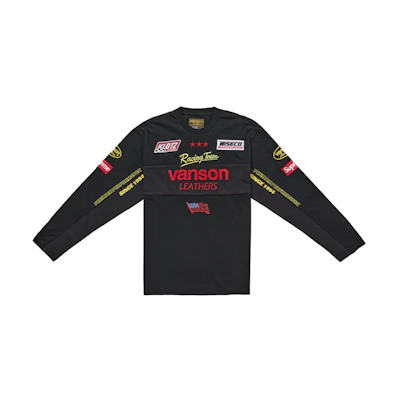 Supreme Vanson Leathers L/S Top Black