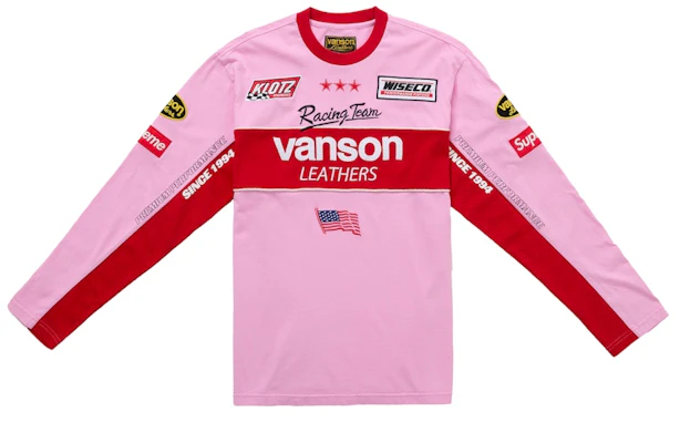 Supreme Vanson Leathers Baju Lengan Panjang Merah Jambu Buy Supreme Vanson Leathers Baju Lengan Panjang Merah Jambu