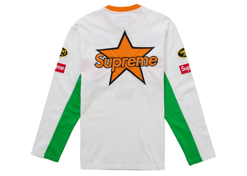 Order Supreme Vanson Leathers Baju Lengan Panjang Putih