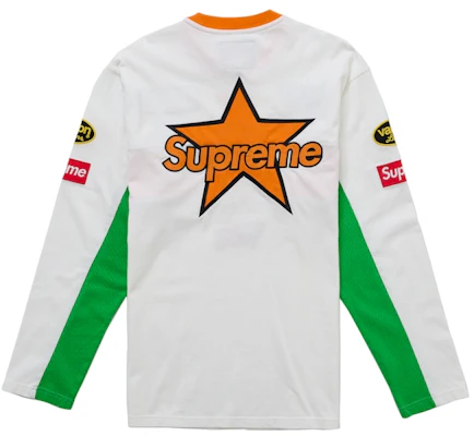 Supreme Vanson Leathers Baju Lengan Panjang Putih Order Supreme Vanson Leathers Baju Lengan Panjang Putih