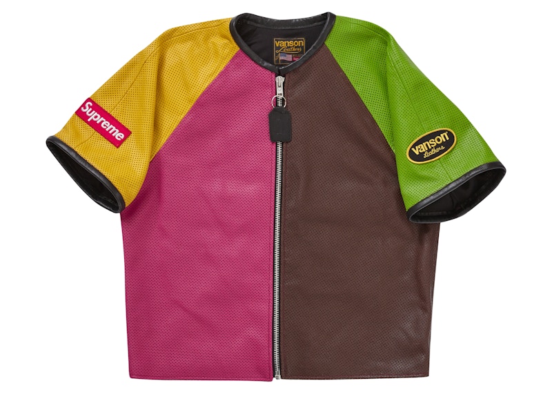 Supreme Vanson Leathers S/S Racing Jacket Multicolor