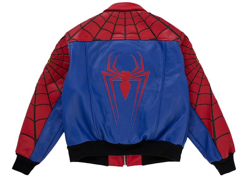 Lookbook シュプリーム バンソンレザー スパイダーマンジャケット マルチカラー
