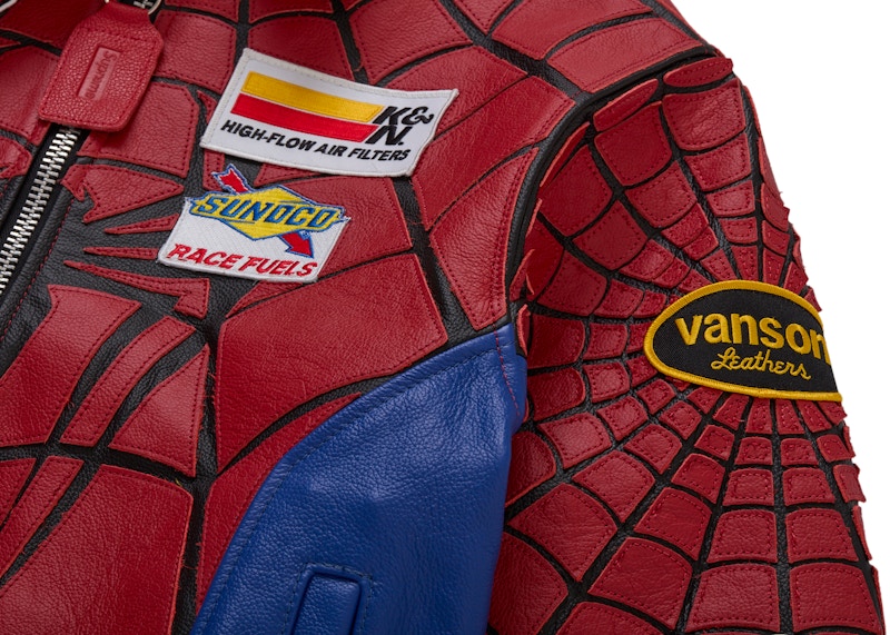 Purchase シュプリーム バンソンレザー スパイダーマンジャケット マルチカラー