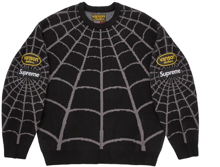 supreme-vanson-leathers-spider-man-sweater-black