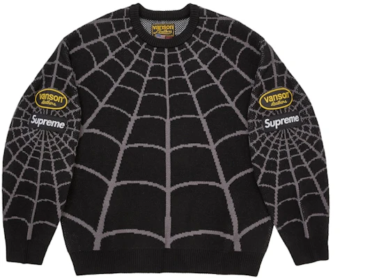 シュプリーム バンソンレザー スパイダーマン セーター ブラック Buy シュプリーム バンソンレザー スパイダーマン セーター ブラック