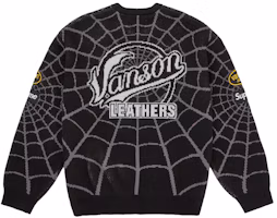 Order Supreme Vanson Leathers 蜘蛛俠毛衣 黑色