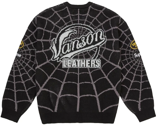 シュプリーム バンソンレザー スパイダーマン セーター ブラック Order シュプリーム バンソンレザー スパイダーマン セーター ブラック