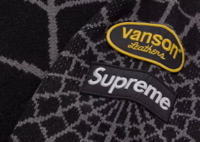 Lookbook Supreme Vanson Leathers 蜘蛛俠毛衣 黑色