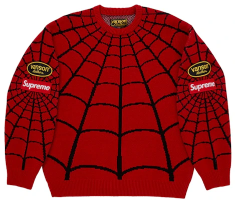 シュプリーム バンソン レザーズ スパイダーマン セーター レッド Buy シュプリーム バンソン レザーズ スパイダーマン セーター レッド