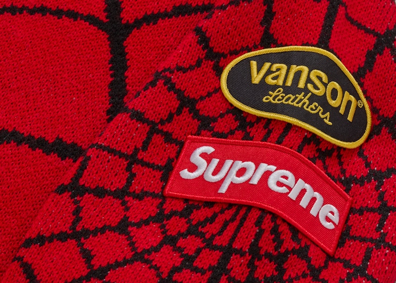 Lookbook シュプリーム バンソン レザーズ スパイダーマン セーター レッド