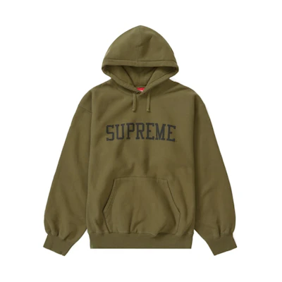 Supreme Varsity Hooded Sweatshirt Dark Olive