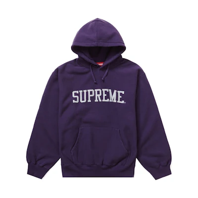 Supreme Varsity Hooded Sweatshirt Dark Purple