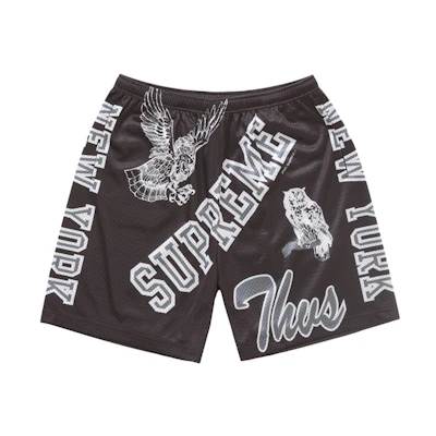 Supreme Varsity Mesh Short Black