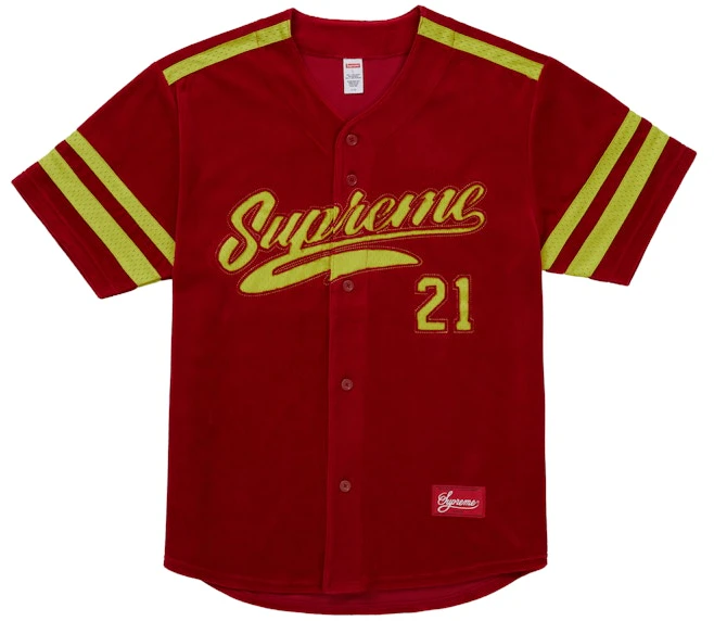 supreme-velour-baseball-jersey-red