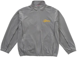 Supreme Velour Mesh Track Jacket Silver Supreme Velour Mesh Track Jacket Silver