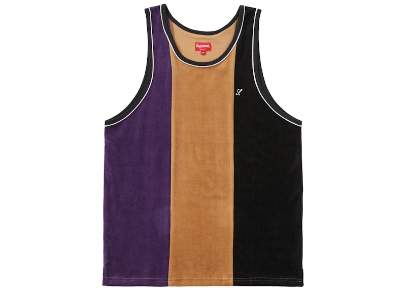 Supreme Velour Tank Top Black