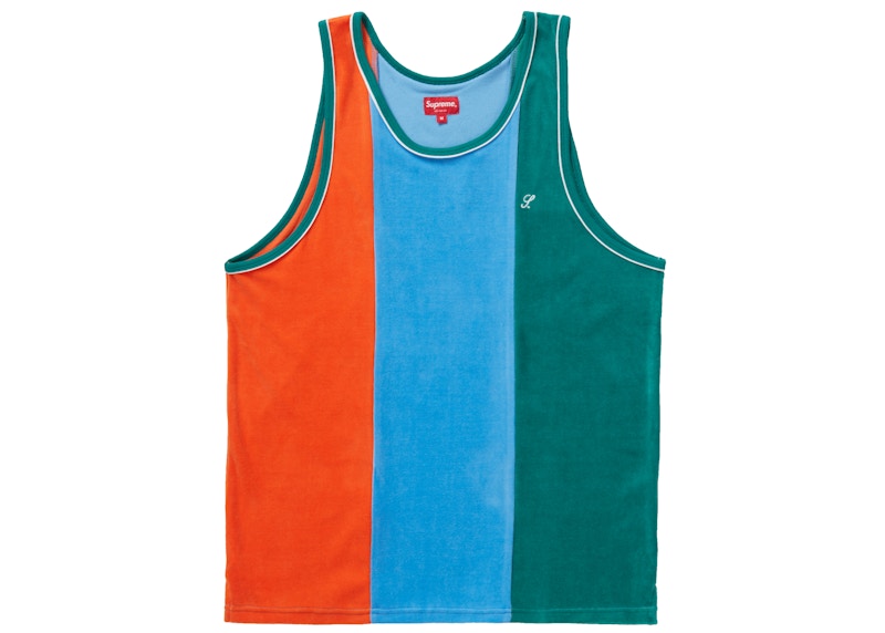 Supreme Velour Tank Top Green