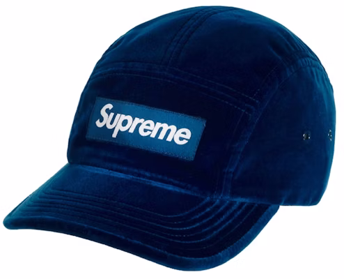 Supreme Velvet Camp Cap (FW20) Azul Oscuro Verdoso Buy Supreme Velvet Camp Cap (FW20) Azul Oscuro Verdoso