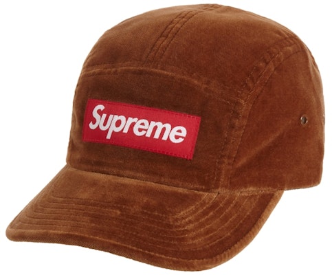 Supreme Gorro Campamento Terciopelo Marrón Buy Supreme Gorro Campamento Terciopelo Marrón