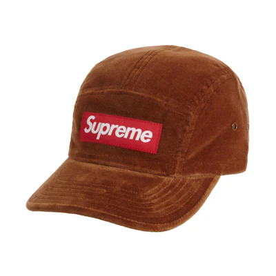 Supreme Velvet Camp Cap Brown