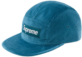 Supreme Velvet Camp Cap Cyan