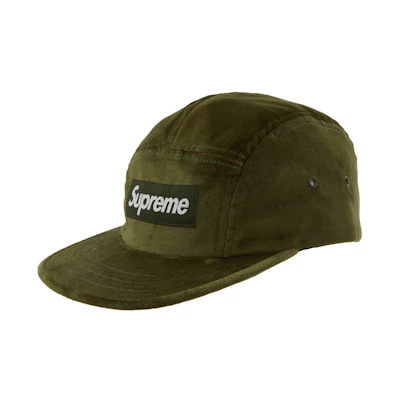Supreme Velvet Camp Cap Olive