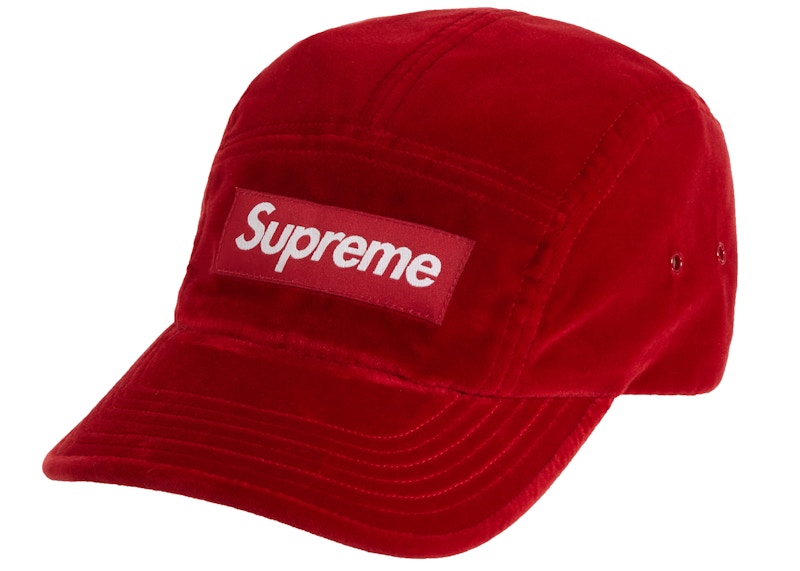 Buy Supreme Velvet Camp Cap Merah