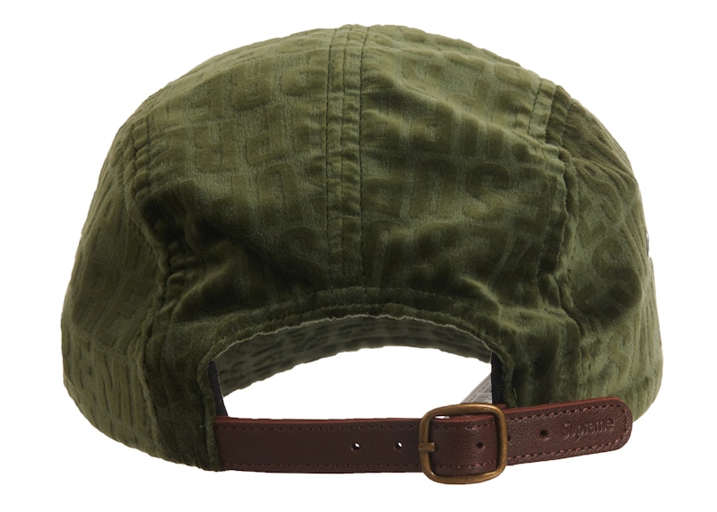 Order 슈프림 벨벳 패턴 캠프캡 올리브 (21FW) 
