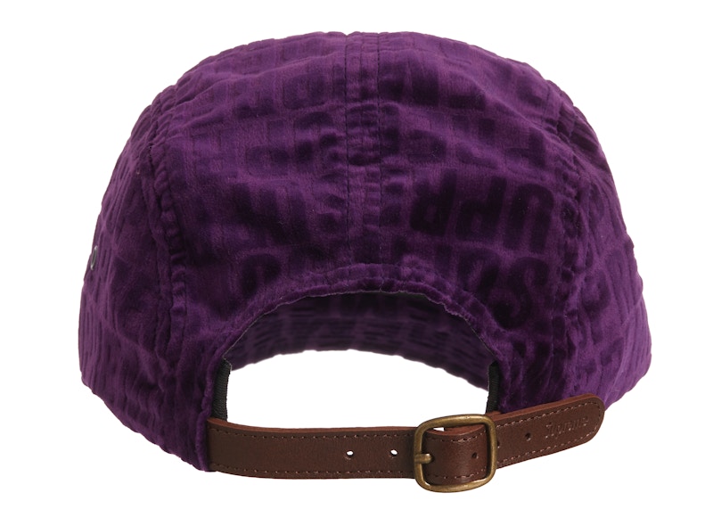 Supreme Velvet Pattern Camp Cap Purple (FW21) 圖 2