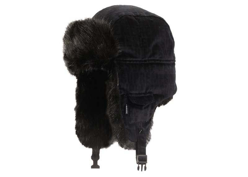 Supreme Velvet Pattern Trooper Black