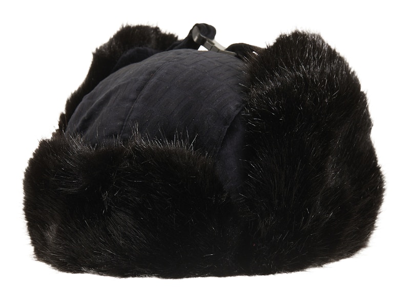 Lookbook 至尊絲絨圖案黑色飛行帽