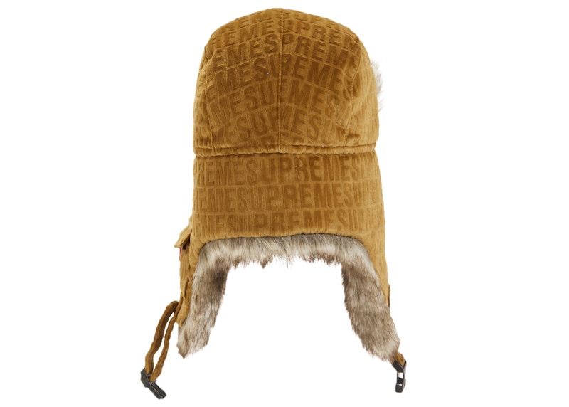 Order Supreme 天鹅绒图案军帽棕色