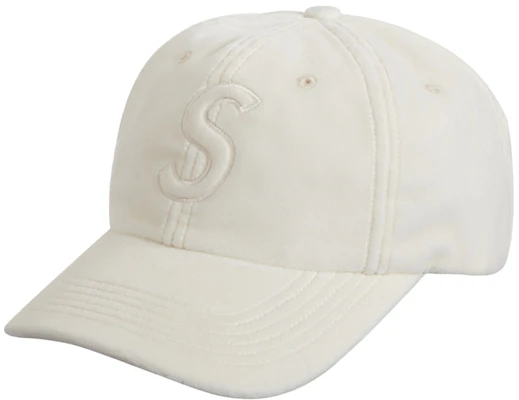 Supreme 絨錦 S 字母6片帽 白色 Buy Supreme 絨錦 S 字母6片帽 白色
