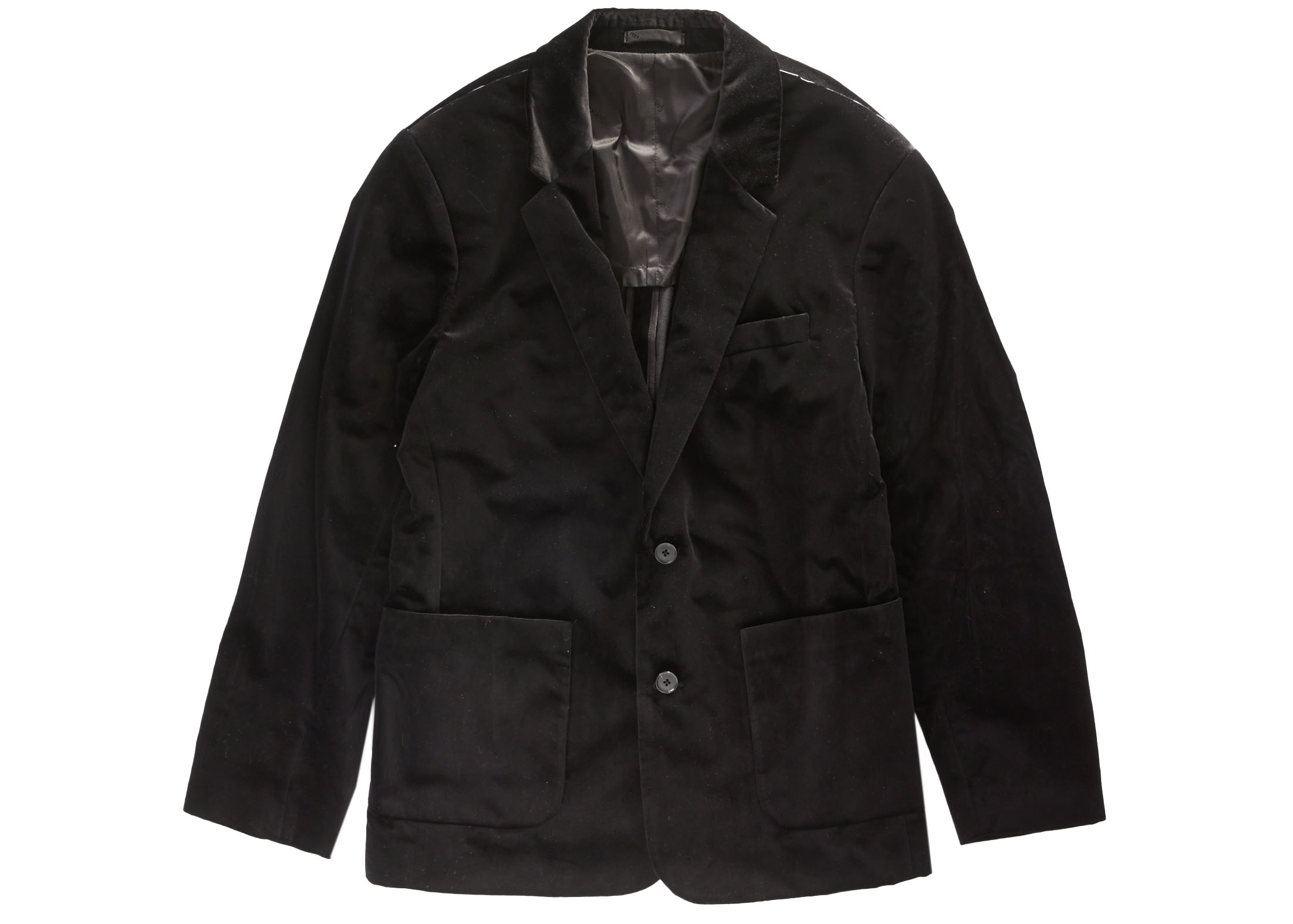 Order Supreme 黑色天鹅绒西装