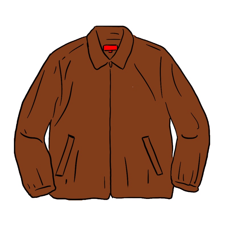 Buy Supreme Velvet Work Jacket Brown