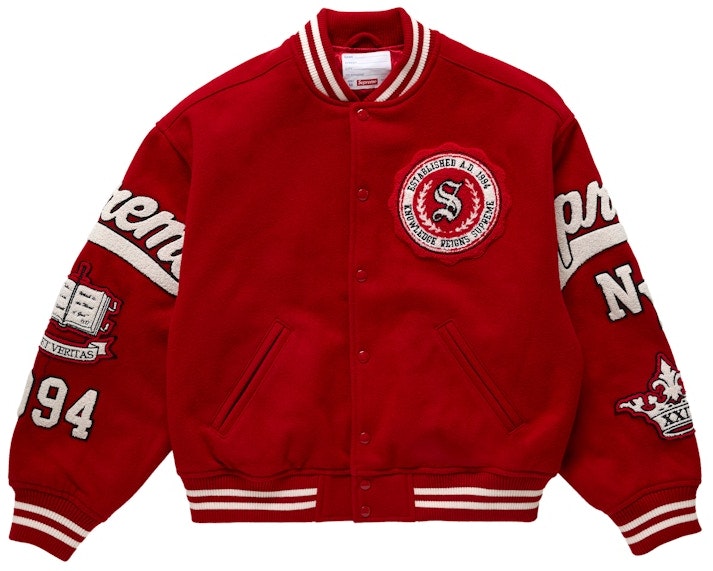 supreme-veritas-varsity-jacket-red