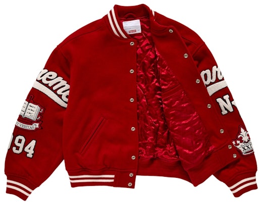 Chaqueta Varsity Roja Supreme Veritas Order Chaqueta Varsity Roja Supreme Veritas